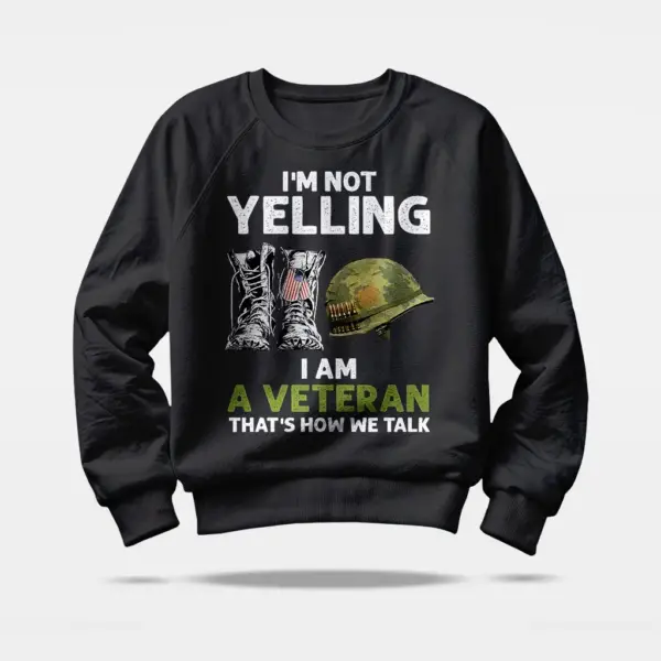 humorous veteran sweatshirt