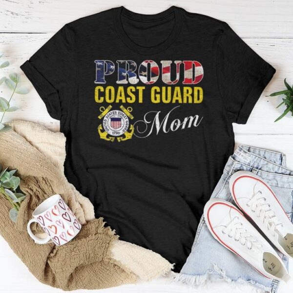 proud coast guard mom shirt