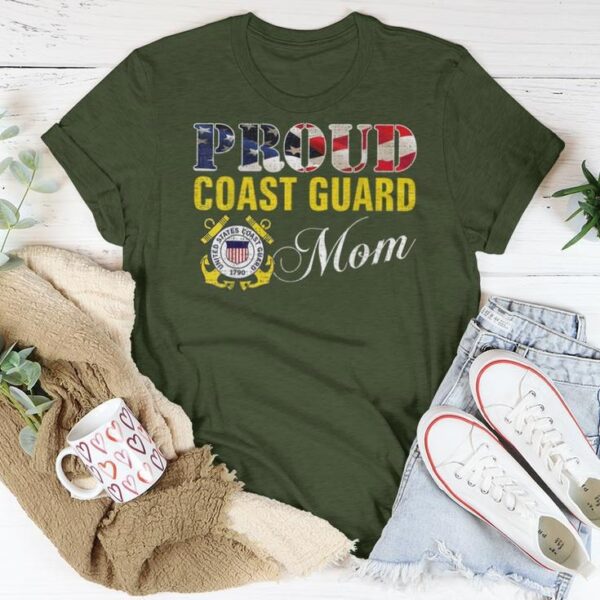 proud coast guard mom shirt