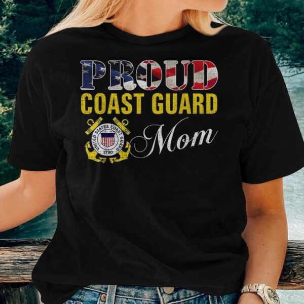 proud coast guard mom shirt