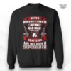 september birthday veteran sweatshirt