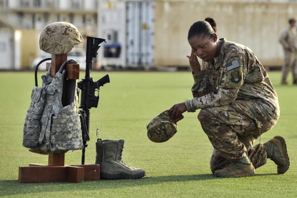 Memorial Day ceremony, Camp Lemonnier, Djibouti