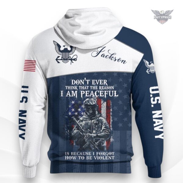 i am peaceful because i forgot how to be violent hoodie