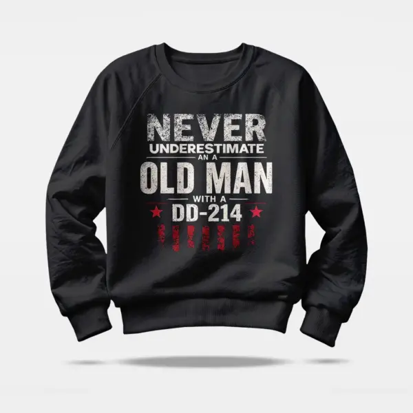 old man with a dd-214 sweatshirt old man with a dd-214 sweatshirt
