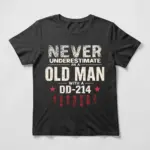 old man with a dd-214 tee shirt old man with a dd-214 tee shirt