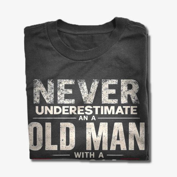 old man with a dd-214 shirt old man with a dd-214 shirt