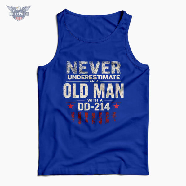 old man with a dd-214 tank top old man with a dd-214 tank top