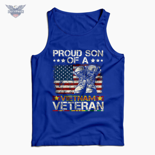 proud son of a vietnam veteran tank top