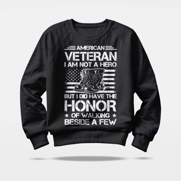 i am not a hero veteran sweatshirt