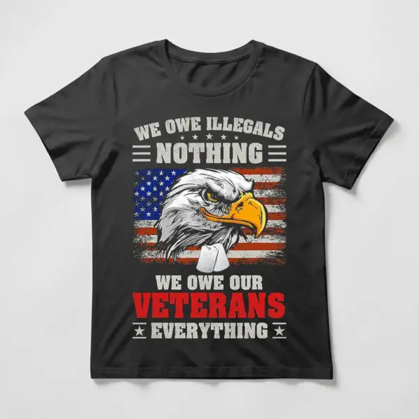we owe our veterans everything tee shirt