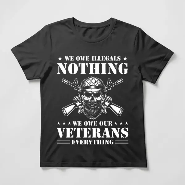 we owe veterans everything tee shirt