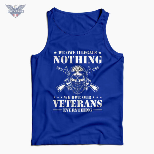 we owe veterans everything tank top