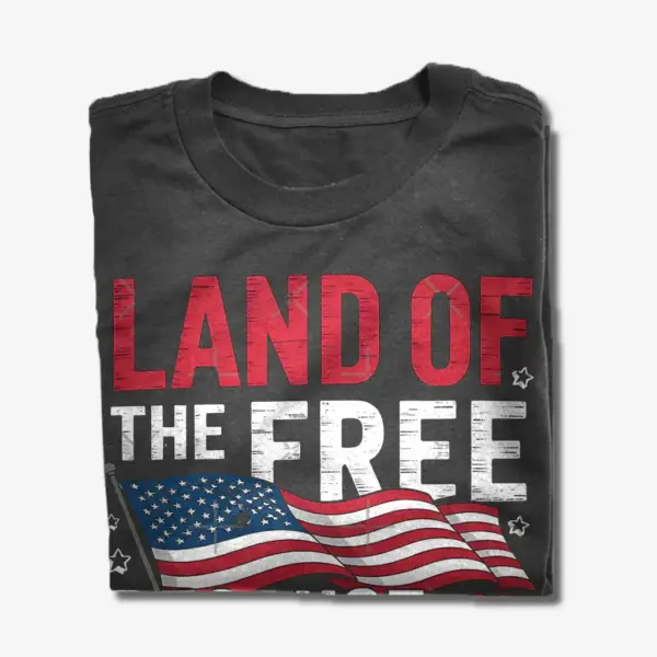 land of the free because of the brave shirt