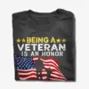 Veteran Grandpa Shirt Being a Veteran Is an Honor
