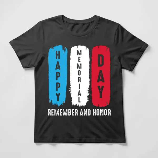 Memorial Day Remember and Honor Patriotic tee shirt