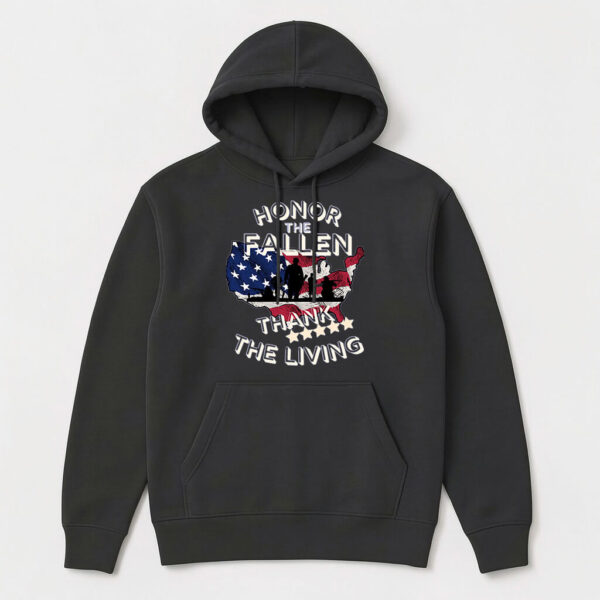 honor the fallen thank the living hoodie