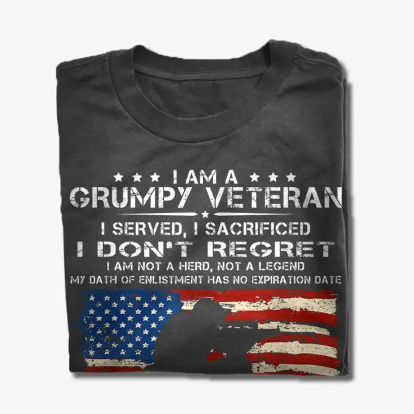 i am a grumpy veteran t shirt