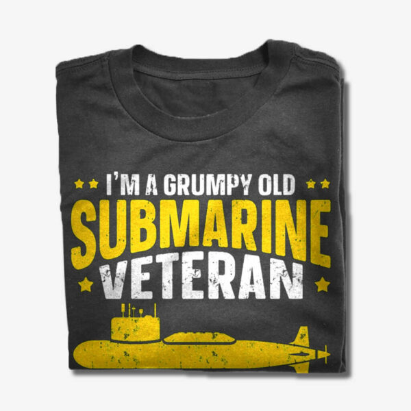 grumpy old submarine veteran tee shirt