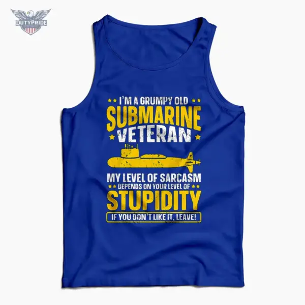 grumpy old submarine veteran tank top