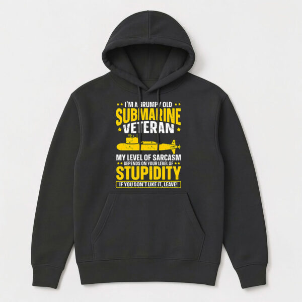 grumpy old submarine veteran hoodie